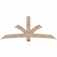 84"W x 35"H x 5 1/2"D x 5 1/2"F, 10/12 Pitch, Davenport Smooth Timber Gable Bracket, Douglas Fir