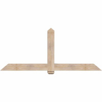 84"W x 35"H x 5 1/2"D x 5 1/2"F, 10/12 Pitch, Eugene Smooth Timber Gable Bracket, Douglas Fir