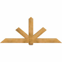 84"W x 35"H x 06"D x 6"F, 10/12 Pitch, Kennewick Rough Sawn Timber Gable Bracket, Western Red Cedar