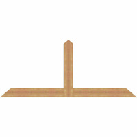84"W x 35"H x 5 1/2"D x 5 1/2"F, 10/12 Pitch, Portland Smooth Timber Gable Bracket, Western Red Cedar