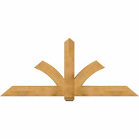 84"W x 35"H x 06"D x 6"F, 10/12 Pitch, Redmond Rough Sawn Timber Gable Bracket, Western Red Cedar