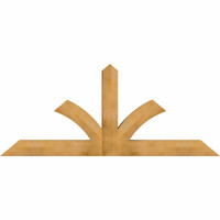 84"W x 35"H x 06"D x 6"F, 10/12 Pitch, Richland Rough Sawn Timber Gable Bracket, Western Red Cedar
