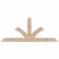 84"W x 35"H x 5 1/2"D x 5 1/2"F, 10/12 Pitch, Richland Smooth Timber Gable Bracket, Douglas Fir