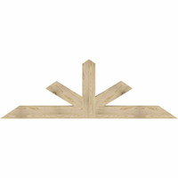 84"W x 28"H x 06"D x 6"F, 08/12 Pitch, Saratoga Rough Sawn Timber Gable Bracket, Douglas Fir