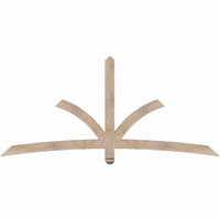 84"W x 38"H x 3 1/2"D x 3 1/2"F, 11/12 Pitch, Davenport Smooth Timber Gable Bracket, Douglas Fir