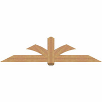 84"W x 21"H x 5 1/2"D x 5 1/2"F, 06/12 Pitch, Redmond Smooth Timber Gable Bracket, Western Red Cedar