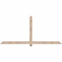 84"W x 38"H x 3 1/2"D x 3 1/2"F, 11/12 Pitch, Eugene Smooth Timber Gable Bracket, Douglas Fir