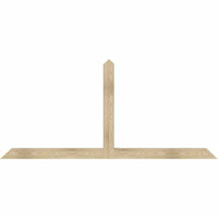 84"W x 38"H x 04"D x 4"F, 11/12 Pitch, Portland Rough Sawn Timber Gable Bracket, Douglas Fir