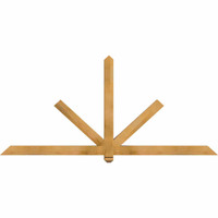 84"W x 38"H x 3 1/2"D x 3 1/2"F, 11/12 Pitch, Kennewick Smooth Timber Gable Bracket, Western Red Cedar