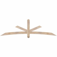 84"W x 24"H x 3 1/2"D x 3 1/2"F, 07/12 Pitch, Alberta Smooth Timber Gable Bracket, Douglas Fir