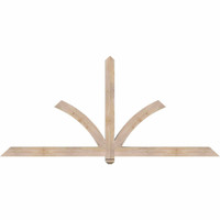 84"W x 38"H x 3 1/2"D x 3 1/2"F, 11/12 Pitch, Redmond Smooth Timber Gable Bracket, Douglas Fir