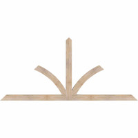 84"W x 38"H x 3 1/2"D x 3 1/2"F, 11/12 Pitch, Richland Smooth Timber Gable Bracket, Douglas Fir