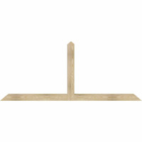 84"W x 35"H x 04"D x 4"F, 10/12 Pitch, Portland Rough Sawn Timber Gable Bracket, Douglas Fir