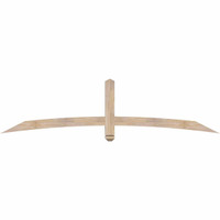 84"W x 21"H x 3 1/2"D x 3 1/2"F, 06/12 Pitch, Bellingham Smooth Timber Gable Bracket, Douglas Fir