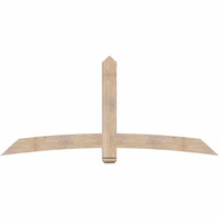 84"W x 38"H x 3 1/2"D x 5 1/2"F, 11/12 Pitch, Bellingham Smooth Timber Gable Bracket, Douglas Fir