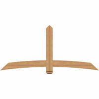 84"W x 38"H x 3 1/2"D x 5 1/2"F, 11/12 Pitch, Bellingham Smooth Timber Gable Bracket, Western Red Cedar