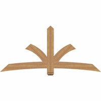 84"W x 38"H x 3 1/2"D x 5 1/2"F, 11/12 Pitch, Davenport Smooth Timber Gable Bracket, Western Red Cedar