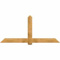 84"W x 38"H x 04"D x 6"F, 11/12 Pitch, Eugene Rough Sawn Timber Gable Bracket, Western Red Cedar