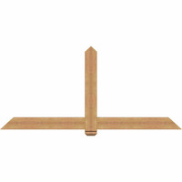 84"W x 38"H x 3 1/2"D x 5 1/2"F, 11/12 Pitch, Eugene Smooth Timber Gable Bracket, Western Red Cedar