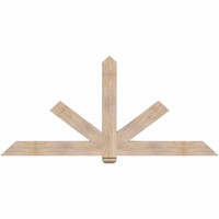 84"W x 38"H x 3 1/2"D x 5 1/2"F, 11/12 Pitch, Kennewick Smooth Timber Gable Bracket, Douglas Fir