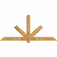 84"W x 38"H x 3 1/2"D x 5 1/2"F, 11/12 Pitch, Kennewick Smooth Timber Gable Bracket, Western Red Cedar