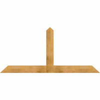 84"W x 38"H x 04"D x 6"F, 11/12 Pitch, Portland Rough Sawn Timber Gable Bracket, Western Red Cedar