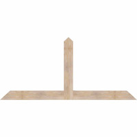 84"W x 38"H x 3 1/2"D x 5 1/2"F, 11/12 Pitch, Portland Smooth Timber Gable Bracket, Douglas Fir