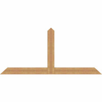 84"W x 38"H x 3 1/2"D x 5 1/2"F, 11/12 Pitch, Portland Smooth Timber Gable Bracket, Western Red Cedar