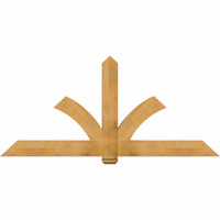 84"W x 38"H x 04"D x 6"F, 11/12 Pitch, Redmond Rough Sawn Timber Gable Bracket, Western Red Cedar
