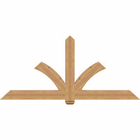 84"W x 38"H x 3 1/2"D x 5 1/2"F, 11/12 Pitch, Redmond Smooth Timber Gable Bracket, Western Red Cedar