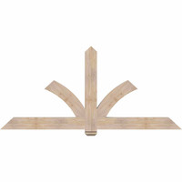 84"W x 38"H x 3 1/2"D x 5 1/2"F, 11/12 Pitch, Redmond Smooth Timber Gable Bracket, Douglas Fir