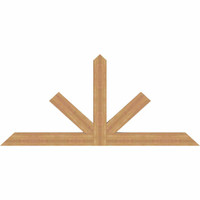 84"W x 38"H x 3 1/2"D x 5 1/2"F, 11/12 Pitch, Saratoga Smooth Timber Gable Bracket, Western Red Cedar