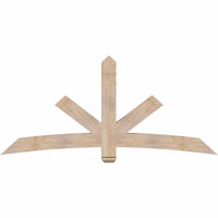84"W x 38"H x 5 1/2"D x 5 1/2"F, 11/12 Pitch, Alberta Smooth Timber Gable Bracket, Douglas Fir