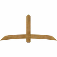 84"W x 38"H x 06"D x 6"F, 11/12 Pitch, Bellingham Rough Sawn Timber Gable Bracket, Western Red Cedar