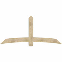 84"W x 38"H x 06"D x 6"F, 11/12 Pitch, Bellingham Rough Sawn Timber Gable Bracket, Douglas Fir