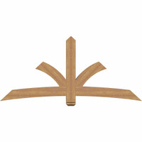 84"W x 38"H x 5 1/2"D x 5 1/2"F, 11/12 Pitch, Davenport Smooth Timber Gable Bracket, Western Red Cedar