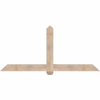 84"W x 38"H x 5 1/2"D x 5 1/2"F, 11/12 Pitch, Eugene Smooth Timber Gable Bracket, Douglas Fir