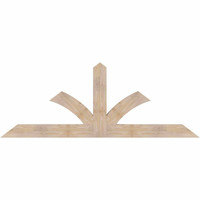 84"W x 31"H x 3 1/2"D x 5 1/2"F, 09/12 Pitch, Richland Smooth Timber Gable Bracket, Douglas Fir