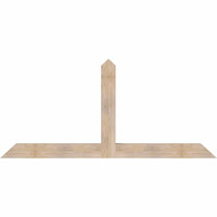 84"W x 38"H x 5 1/2"D x 5 1/2"F, 11/12 Pitch, Portland Smooth Timber Gable Bracket, Douglas Fir