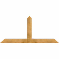 84"W x 38"H x 06"D x 6"F, 11/12 Pitch, Portland Rough Sawn Timber Gable Bracket, Western Red Cedar