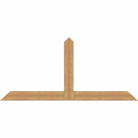 84"W x 38"H x 5 1/2"D x 5 1/2"F, 11/12 Pitch, Portland Smooth Timber Gable Bracket, Western Red Cedar
