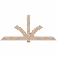 84"W x 38"H x 5 1/2"D x 5 1/2"F, 11/12 Pitch, Redmond Smooth Timber Gable Bracket, Douglas Fir