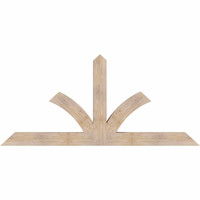 84"W x 38"H x 5 1/2"D x 5 1/2"F, 11/12 Pitch, Richland Smooth Timber Gable Bracket, Douglas Fir