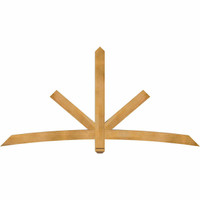 84"W x 42"H x 04"D x 4"F, 12/12 Pitch, Alberta Rough Sawn Timber Gable Bracket, Western Red Cedar