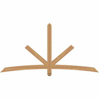 84"W x 42"H x 3 1/2"D x 3 1/2"F, 12/12 Pitch, Alberta Smooth Timber Gable Bracket, Western Red Cedar