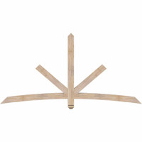 84"W x 42"H x 3 1/2"D x 3 1/2"F, 12/12 Pitch, Alberta Smooth Timber Gable Bracket, Douglas Fir