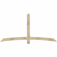 84"W x 42"H x 04"D x 4"F, 12/12 Pitch, Bellingham Rough Sawn Timber Gable Bracket, Douglas Fir