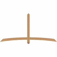 84"W x 42"H x 3 1/2"D x 3 1/2"F, 12/12 Pitch, Bellingham Smooth Timber Gable Bracket, Western Red Cedar
