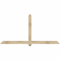 84"W x 42"H x 04"D x 4"F, 12/12 Pitch, Eugene Rough Sawn Timber Gable Bracket, Douglas Fir