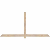 84"W x 42"H x 3 1/2"D x 3 1/2"F, 12/12 Pitch, Eugene Smooth Timber Gable Bracket, Douglas Fir